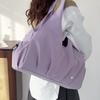 Women's Shoulder Bag Solid Color Handbag Water-Repellent Nylon Tote Bag