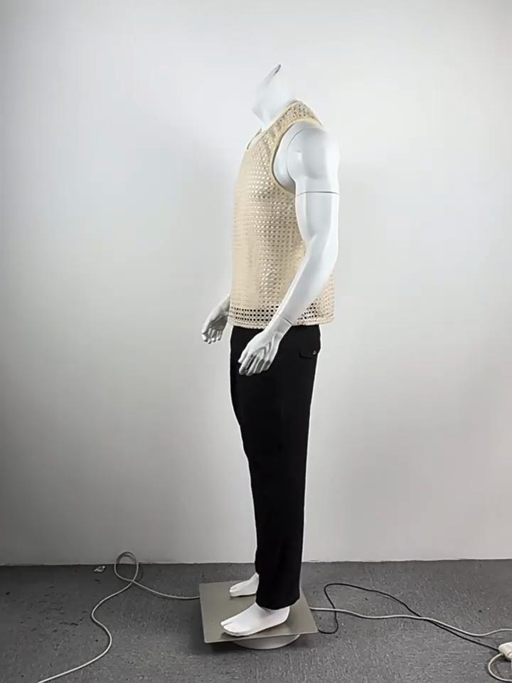 American Style Fashion Men Vacation Style Hollow Mesh Vests Sexy Casual Summer Male Sleeveless Tank Tops