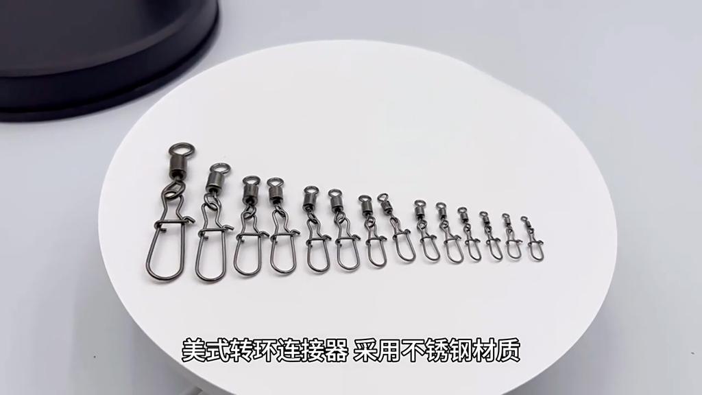 50 KS #2/4/6/8/10/12 Ložiskový obratlík Rybářský konektor Kuličkový rybářský obratlík s karabinkou Příslušenství k rybářským nástrahám Háčky Vybavení