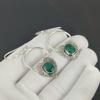 Beautiful Emerald Gemstone Heart Shape Earrings, 925 Sterling Silver Earring, Handmade Boho Silver Jewelry Dangle Earrings, Mother's Day Gift