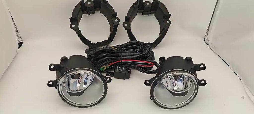 1 Set Fog Lights Headlight For Toyota Corolla Fielder 2009  Fog Lights Car Fog Lamp Kit With Harness Bulb Switch