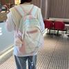 Studentský školní batoh ve stylu college, dámský cestovní batoh s barevným kontrastem