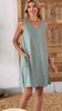 Womens Summer Dress With Pockets In Knit Fabric For Casual Office Wear