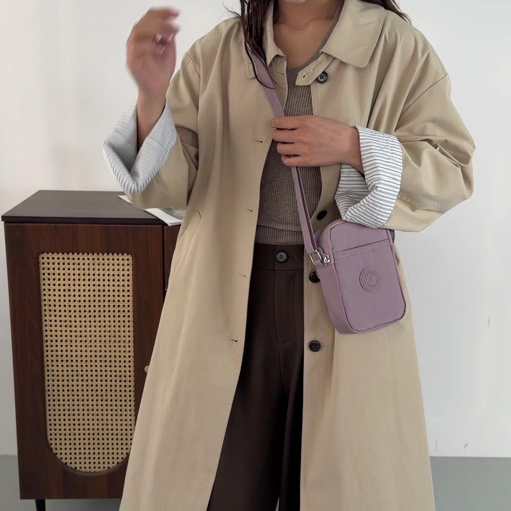 Women's Crossbody Bag Nylon Commuter Coin Purse Multi-Compartment Mobile Phone Bag