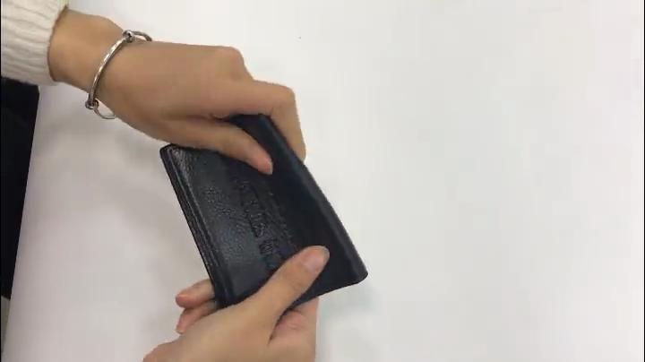 Classical Cowhide Leather Men's Wallets ID Credit Card Holders Short Coin Purses Money Bag Clip Driver License Cover