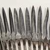Swayboo Tea Knife Parts Tea Needle Damascus Steel Fix Blade Knife Blanks Small Straight Knife Billet DIY EDC Tool
