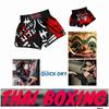 Demon Evil Muay Thai Kickboxing Boxing MMA UFC Casual Shorts Gym Sport Unisex Men Women Workout Quick Dry Print Elastic High Waist Training