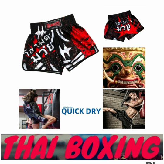 Demon Evil Muay Thai Kickboxing Boxing MMA UFC Casual Shorts Gym Sport Unisex Men Women Workout Quick Dry Print Elastic High Waist Training