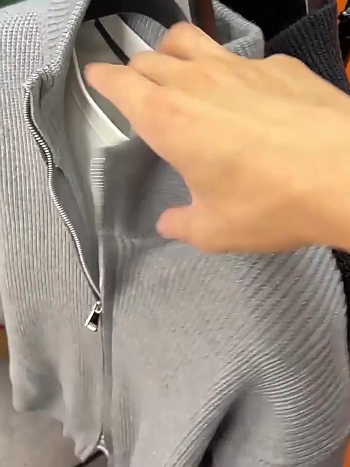 New Autumn and Winter Sweaters, Knitted Jackets, Men's Cardigans, Warm and Slim Fit Business Solid Color Sweaters