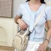 Kompakt Nylon Crossbody Miniryggsäck med Topphandtag Casual Liten Dagryggsäcksväska för Kvinnor Daglig Resa