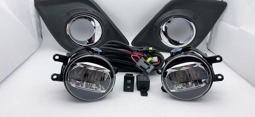 2Pcs Car Led Fog Lamps Foglight For Toyota Hilux Revo 2015 2016 2017 2018 2019 Front Bumper Daylights Auto Accessories