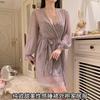Damen Sexy Spitze Schlafkleid Tiefes V Cami Nachthemd Gepolstert Rückenfrei Eis Seide Nachtwäsche