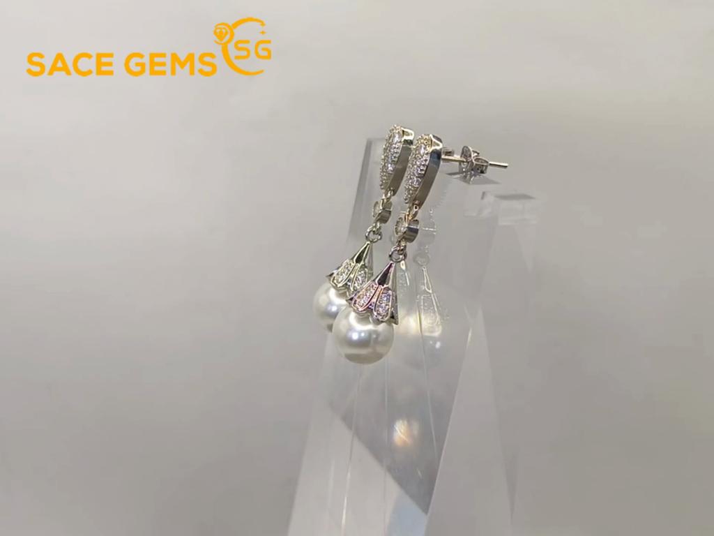 Sace Gems Classic Copper Alloy Zircon Earrings for Women Wedding Party Gifts