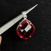 Topacio Rojo Natural 96 Quilates Corte Fantasía Certificado Colgante de Plata de Ley 925 Piedra Preciosa