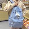 Student Schoolbag Women's Lightweight Water-repellent Plaid Backpack Travel Backpack