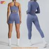 Aerobes Fitness-Set Mit Feuchtigkeitsableitendem Stoff Für Damen Laufen Und Yoga