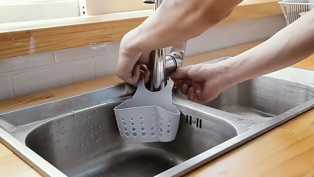 Sink Sponge Holder PVC Drain Baskets Kitchen Organization Bath Storage Gadget Tools Home Organization and Storage