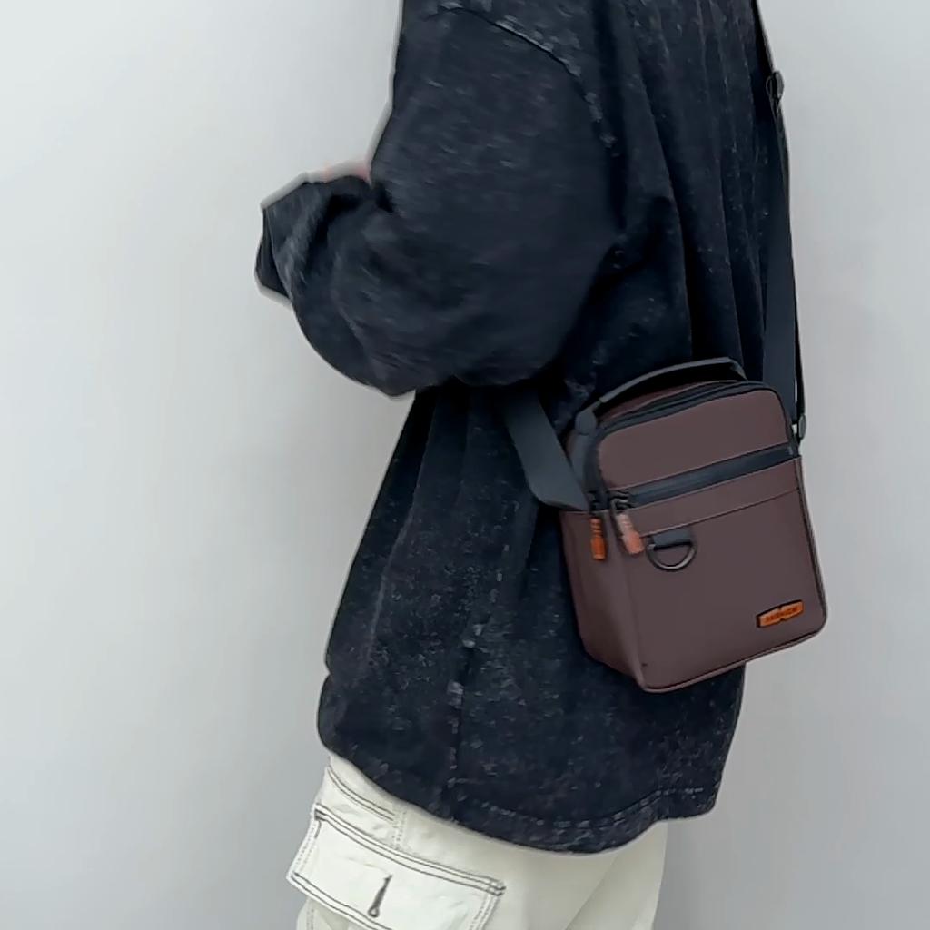 Crossbody Bag Men's Shoulder Bag Water-Repellent Bag Business Commuter Handbag