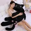 Black Cat Plush Pillow Large Soft Toy For Bedside Decor And Gift Idea