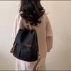 Women's Large Capacity Backpack Color Block Student Commuter Backpack