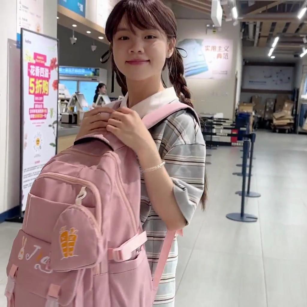 Cartoon Student Schoolbag Women's Large Capacity Backpack with Coin Purse Children Print Backpack for Girls