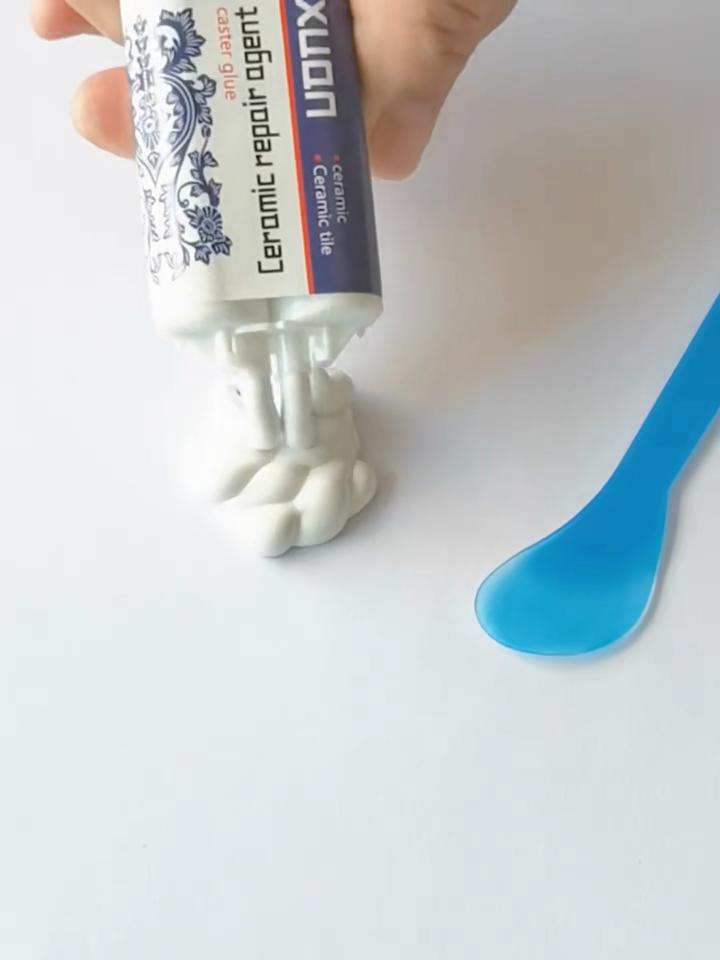 Adesivo Ceramico Bianco Impermeabile per Riparare Piastrelle Vasche da Bagno e Lavandini - Resistente alla Muffa ed Efficace su Crepe Fori e Graffi di Porcellana