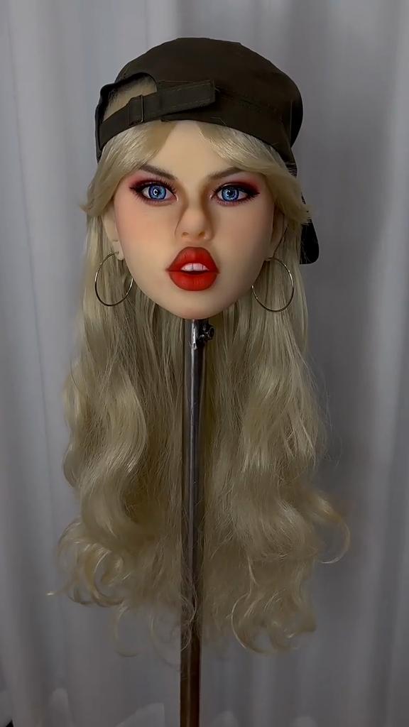 Men's Sex Doll Head With Mouth Sexy Beauty Oral Sex Masturbation Cup Adult Erotic Sex Toy