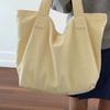 Large Capacity Tote Bag Solid Color Women's Shoulder Bag