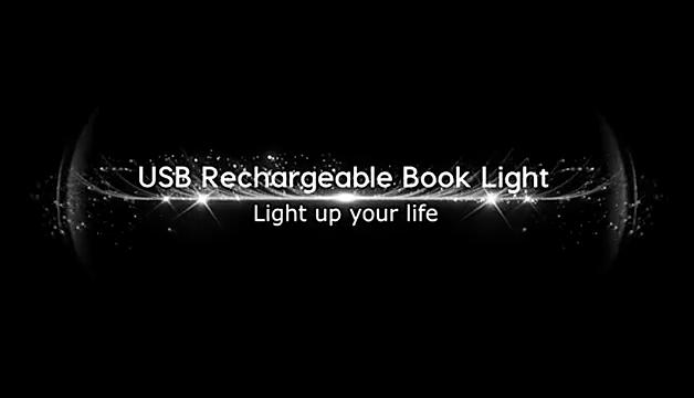 USB Book Light Reading Lamp Clip-on Lights Folding LED Night Lighting For Reader Adjustable Flexible with Battery
