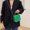 Fashion Designer Metal Square Bag Ladies Small Cell Phone Chain One Shoulder Crossbody Purse Box Evening Print Classical Solid