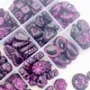 Acrylic Exquisite Gold Painted Beads Tulip Flower Heart Angel Styles Charms Beads for Necklace Bracelet Earring DIY Jewelry Craft Making