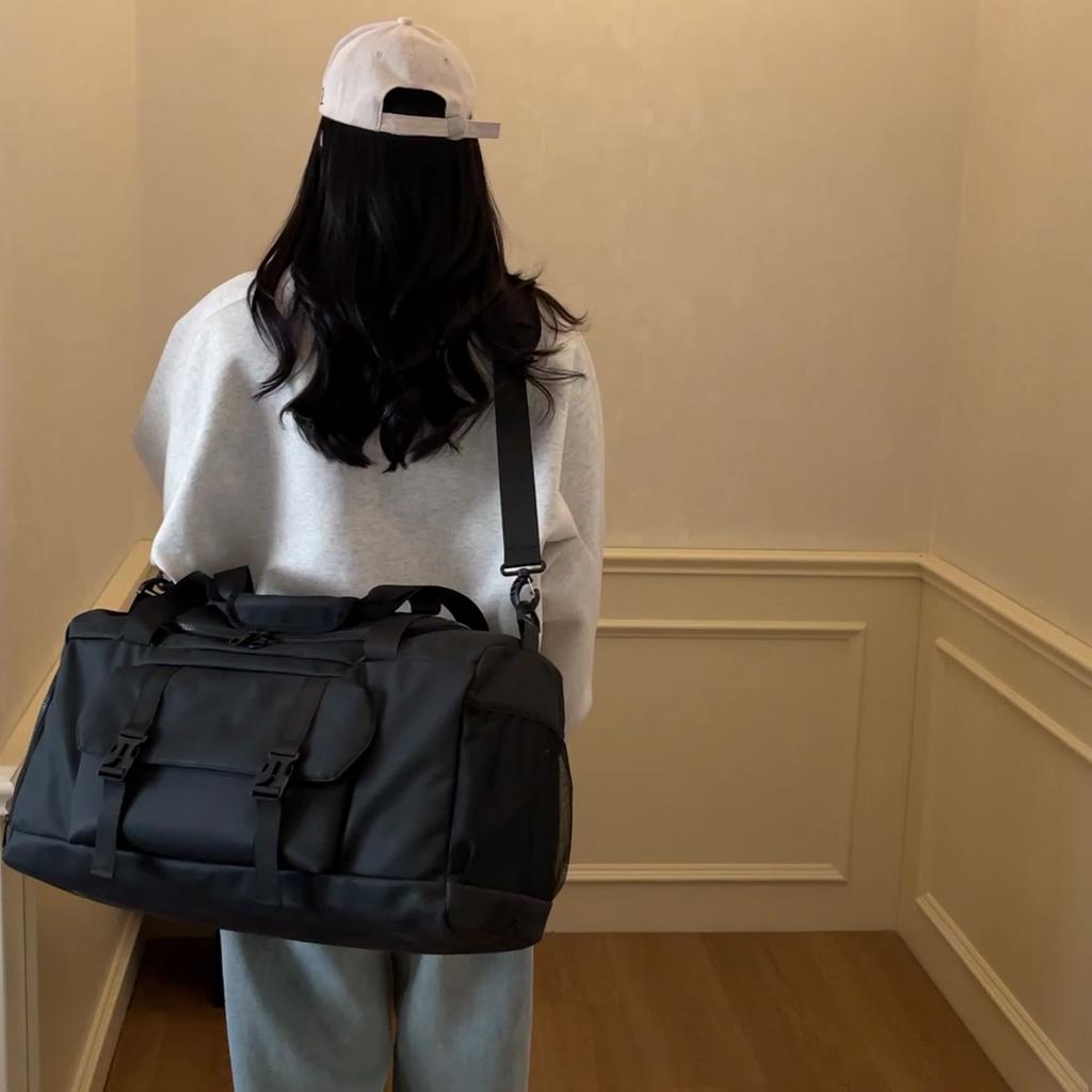Velkokapacitní sportovní fitness taška, cestovní taška na zavazadla, suchá a mokrá samostatná crossbody taška, oddělené tašky na boty