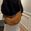 Women Fashion Faux Suede Soft Handbags and Purses Vintage 2024 Winter New Trend Y2K Underarm Bag Lady Shoulder Bag