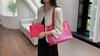 Pvc Bag For Women With Large Capacity And Letter M Print Design For Daily Use
