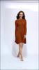 Johnature Dresses Fall Winter Women Knitted Long Sleeve Solid Color Slim Bottom Worn Fashion A-Line Render Dresses
