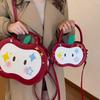 Fashionable Small Apple Backpack With Pu Leather And Padded Shoulder Straps For Casual Outings