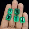 Emerald 10.20 Ct CERTIFIED Natural Green Emerald Cut Colombian Loose Gemstone Emerald -123 002