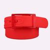 High Quality Silicone Waistband Unisex Belt Plastic Buckle Candy Color Without Metal Security Check