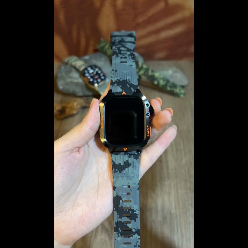 Rugged and Durable Military Smartwatch 1500mAh Battery 30-day Blouetooh Call multi-functionality,LED Flashlight 150sports Modes Android iPhone.