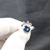 London Blue Topaz Gemstone 925 Sterling Silver Jewelry Handmade Ring Women Gift RR-67-7