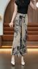 Women's Floral Print High Waist Wide Leg Pants – Flowy Palazzo Trousers (Size 27-33)