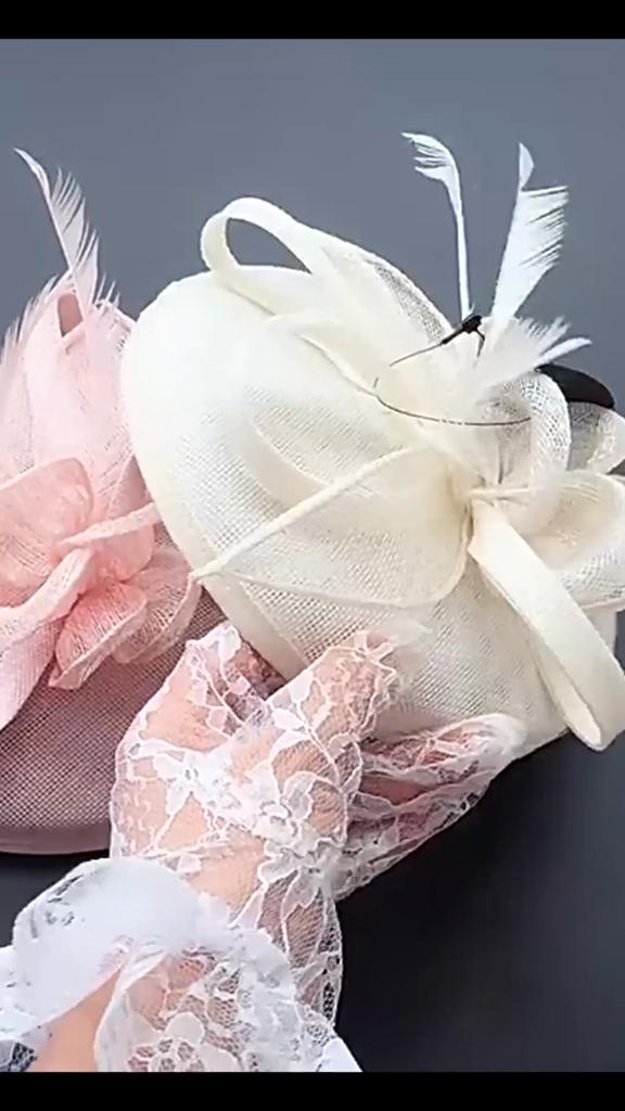 Ethereal Fairytale Silk Flower Feather Headpiece For Women