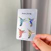Hummingbird Badge Hard Enamel Rubber Backing Pin Jackets Backpacks Hats Lapel Brooch Nature Accessory