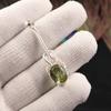 Green Amethyst Gemstone 925 Sterling Silver Jewelry Handmade Pendant 1.79" PP-60-6
