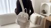 Women Waterproof Backpack Soft Leather Travel Backpack Student Schoolbag