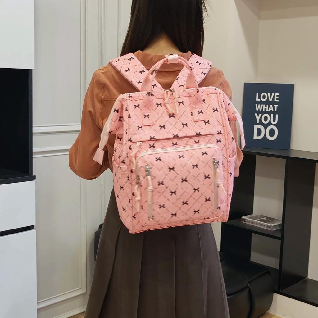 Bow Student Schoolbag Large Capacity Backpack Student Schoolbag
