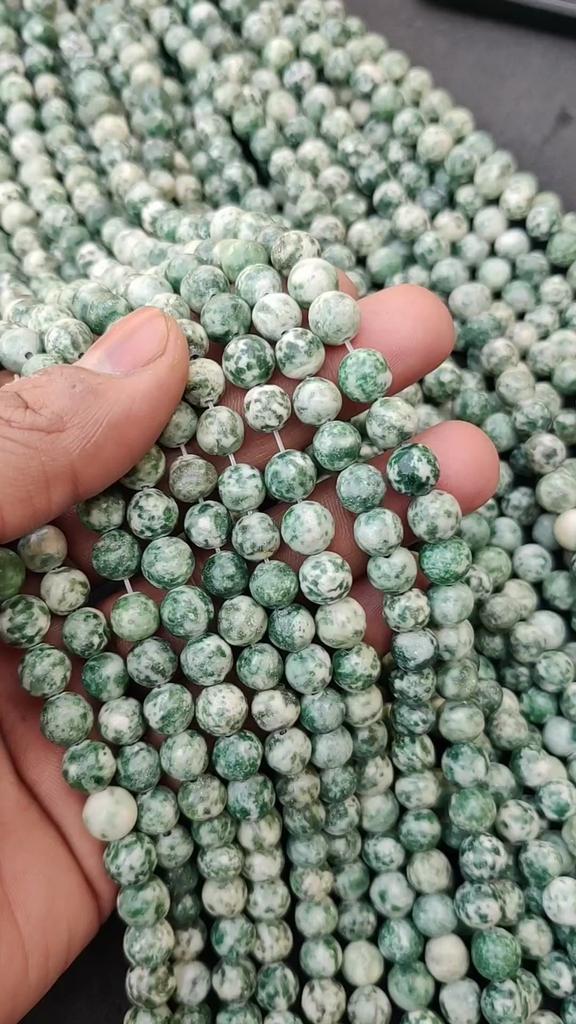 Natural Matt Tree Agate Round Beads, Healing Gemstone, Loose Beads, DIY Jewelry Making for Bracelet Necklace, 6 MM 8MM 10MM.