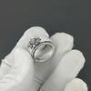 Flower Design Band Ring, Unisex Spinner Ring, Meditation Spinner Ring, 925 Sterling Silver Jewelry Handmade Gift Promise Ring For Girlfriend