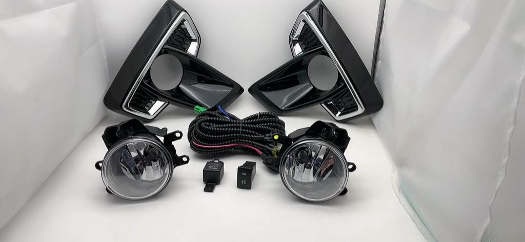 1 Set Fog Lights Headlight For Toyota Hilux Revo Rocco Dakar 2018 2019 Fog Lights Car Fog Lamp Kit With Harness Bulb Switch