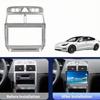 For Peugeot 307 307CC 2002-2013 9Inch Silver Car Center Console Gear Shift Frame Trim Cover Interior Deco